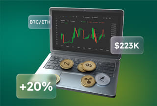 Technology visualisation of an AI-driven automated trading system featured on Crest Vaulmore